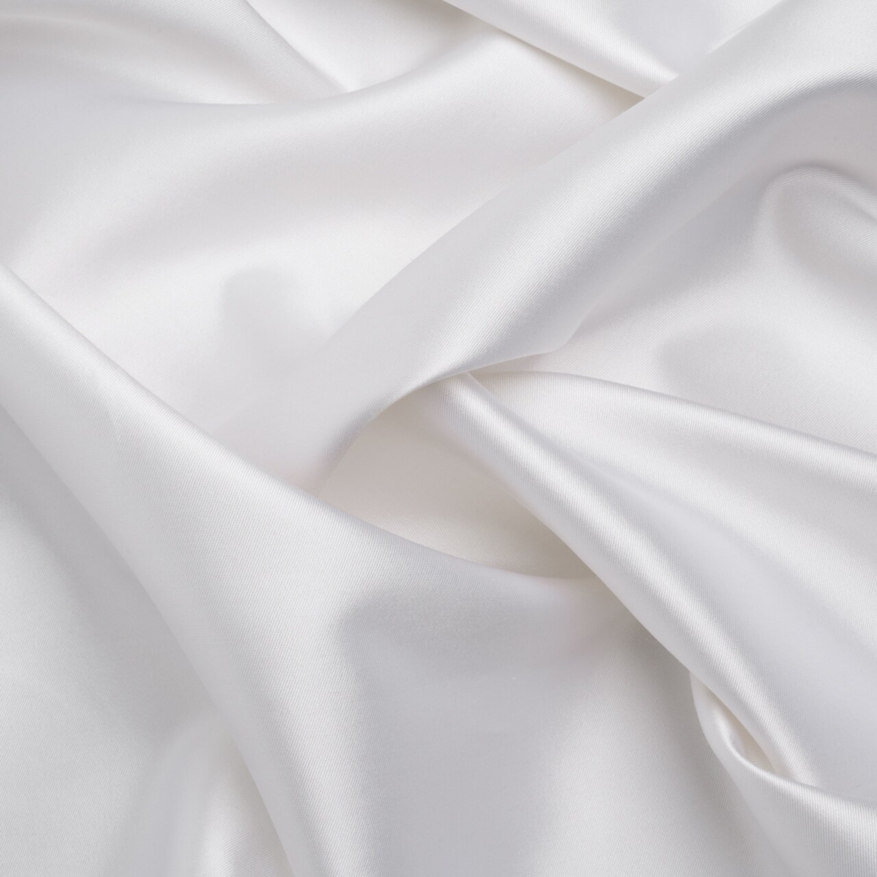 1 Yard Bright White Silk Wool Twill Premium Collection Soft 59 inch Width